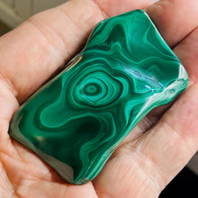 Load image into Gallery viewer, Malachite 78g Polished Gemstone FreeForm Worry Stone | 40x42x12mm | Green |
