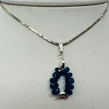 Load image into Gallery viewer, Dazzle Blue Apatite Moon Goddess 14K Gold Filled Pendant | 1" Long |
