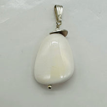 Load image into Gallery viewer, Conch Shell Pear Shaped Sterling Silver Pendant | 2" Long | Pink White |
