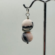 Load image into Gallery viewer, Pink Peruvian Opal Matte Finish Drop Pendant | Pink, Black | 1 1/4&quot; Long |
