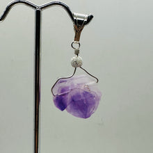 Load image into Gallery viewer, Amethyst Natural Crystal Sterling Silver Pendant | 1 1/2&quot; Long | Purple |
