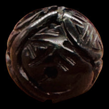 Load image into Gallery viewer, Dragon Long Life Carved Onyx Round Pendant Bead | 12mm | Black | 1 Bead |
