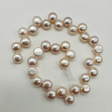 Load image into Gallery viewer, Top Drilled Button 7-7.25x4mm Lavender Pink FW Pearl 8&quot; Strand 4761
