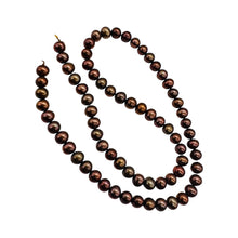 Load image into Gallery viewer, Chocolate Cocoa Smooth Round Fresh Water Pearls Strand | 6mm | 72 Pearls |
