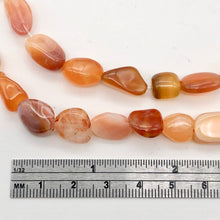Load image into Gallery viewer, Botswana Nugget Bead Strand | 9x7x6mm to 15x8x4mm | Orange | Polished | ~32 Bds |
