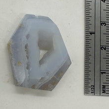 Load image into Gallery viewer, Chalcedony Druzy 35ct Designer Cut Pendant Bead| 29x22x7mm| Blue|1 Pendant Bead|
