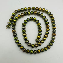 Load image into Gallery viewer, Dubai Pistachio Fresh Water Pearl Strand | 6x5mm | Pistachio Green }
