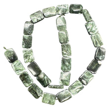 Load image into Gallery viewer, Sultry Shimmering Seraphinite 14x10mm Focal Bead Strand 108688
