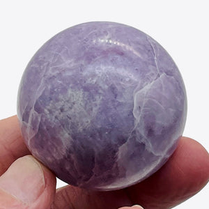 Lepidolite 183g Round Collector's Sphere | 1 9/10" | Purple White | 1 Sphere |