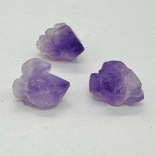 Load image into Gallery viewer, Amethyst Crystals Parcel Natural | 20x15x14 to 18x15x14mm | Purple | 3 Beads
