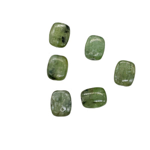 Silver Schiller Kyanite Bead Parcel | 10x8mm | Green Silver | 6 Beads |