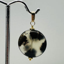 Load image into Gallery viewer, Gemmy Dendritic Peruvian Opal 14K Gold Filled Pendant | Clear Black|1 1/4&quot; Long|
