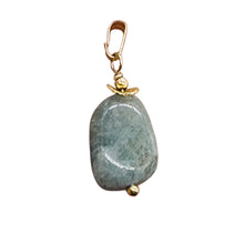 Load image into Gallery viewer, Aquamarine 14K Gold Filled Drop Pendant | 1 1/2&quot; Long | Aqua | 1 Pendant |
