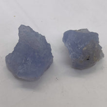 Load image into Gallery viewer, Blue Chalcedony 22g Druzy Nugget Beads| 26x24x18 to 25x22x22mm | Blue | 2 Beads|
