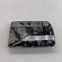 Load image into Gallery viewer, Tourmalinated Quartz Trapezoid Bead - Double Drilled | 23x15x8mm| Clear, Black|
