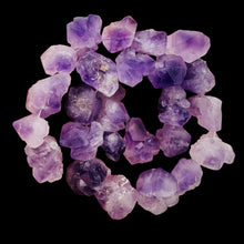 Load image into Gallery viewer, Amethyst Crystals Natural Strand | 29x27x15 to 18x17x12mm | Purple | 26 Beads |
