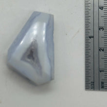 Load image into Gallery viewer, Chalcedony Druzy 52ct Designer Cut Pendant Bead| 34x24x10mm|Blue|1 Pendant Bead|
