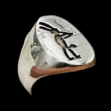 Load image into Gallery viewer, Kokopelli the Trickster Oval Ring | 7 | Silver | 1 Sterling Silver Ring |
