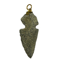 Load image into Gallery viewer, Sandstone Carved Arrowhead Pendant | 1 3/4" Long | Grey | 1 Pendant |
