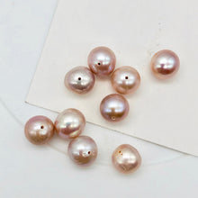 Load image into Gallery viewer, Sweet Natural Lavender Pink 10mm to 9mm Pearls | 10mm | Pink | Round | 2 Pearls|
