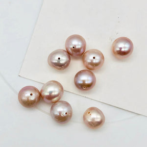 Sweet Natural Lavender Pink 10mm to 9mm Pearls | 10mm | Pink | Round | 2 Pearls|