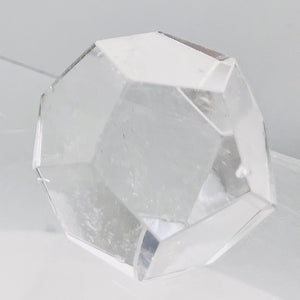 Rock Crystal 80g Dodecahedron | 36mm | Clear | 1 Figurine |