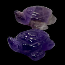 Load image into Gallery viewer, Majestic 2 Carved Amethyst Sea Turtle Beads | 23.5x18.5x7.5mm | Purple
