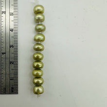 Load image into Gallery viewer, Dubai Pistachio Fresh Water Pearl Parcel | 7x5mm | Green } 10 Pearls |
