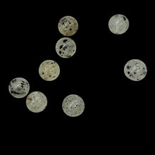 Load image into Gallery viewer, Tourmalinated Quartz Round Bead Parcel | 3&quot; Long | Clear, Black | 8 Beads |
