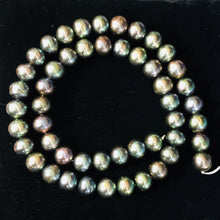 Load image into Gallery viewer, Fresh Water Pearl Strand Round | 9 mm | Blue/Bronze | 50 Beads |
