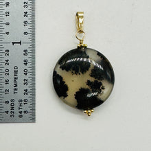 Load image into Gallery viewer, Gemmy Dendritic Peruvian Opal 14K Gold Filled Pendant | Clear Black|1 1/4&quot; Long|
