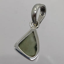 Load image into Gallery viewer, Moldavite 8.75ct Sterling Silver Triangle Pendant| 7/8&quot; Long | Green | 1 Pendant
