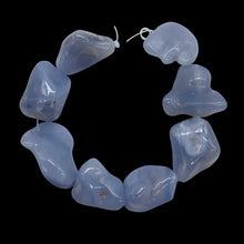Load image into Gallery viewer, Chalcedony 8" Strand Nugget Beads | 25x23x8-22x19x12mm | Blue | 8 Beads |
