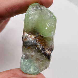 Calcite 55g Crystalline Specimen | 60x26x23mm | Green | 1 Display Crystal |