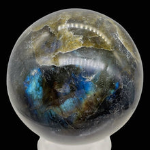 Load image into Gallery viewer, Labradorite 186g Round Collector's Sphere | 1 9/10" |Green Gray Flash| 1 Sphere|
