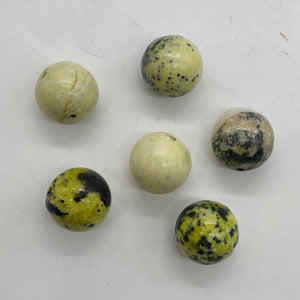 Yellow Chartreuse Turquoise Faustite Beads | 14mm | 2 Beads |