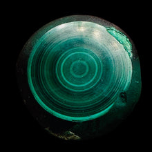 Load image into Gallery viewer, Malachite 351g Polished Round Stalactite Slice | 45x42x7mm | Green | 1 Specimen|
