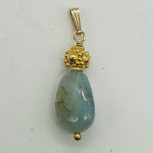 Load image into Gallery viewer, Aquamarine 14K Gold Filled Drop Pendant | 1 1/2&quot; Long | Aqua | 1 Pendant |

