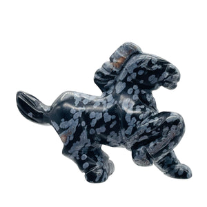 Pony Horse Display Statue | 1 Figurine | | 46x40x16mm | Gray, Black