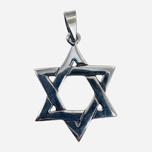 Load image into Gallery viewer, Star of David Sterling Silver Charm | 1 1/4&quot; Long | Silver | 1 Pendant |
