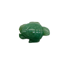 Load image into Gallery viewer, Majestic One Carved Aventurine Sea Turtle Animal Beads | 21.5x19x7.5mm | Green
