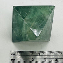 Load image into Gallery viewer, Fluorite Double Pyramid Figurine | 1 Display Figurine | | 36x36x36mm | Green
