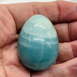 Amazonite 87 Gram Egg | 48x36mm | Blue | 1 Display Specimen |