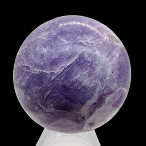 Lepidolite 183g Round Collector's Sphere | 1 9/10" | Purple White | 1 Sphere |