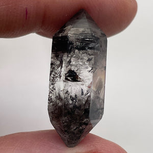 Quartz Shaman Double Terminated 25cts Crystal | 28x11mm | Clear with Inclusions|