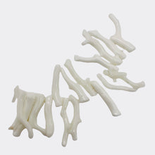Load image into Gallery viewer, Coral Branch Beads | 26x3 to 19x2mm | White | 15 Beads |

