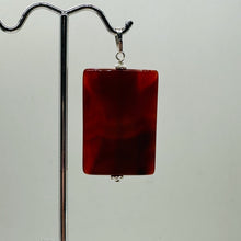 Load image into Gallery viewer, Carnelian Rectangle Cut 14kgf Pendant | 2&quot; Long | 37x22mm (Carnelian) | Orange |
