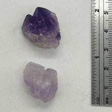 Load image into Gallery viewer, Amethyst Natural Crystals Parcel | 21x18x15 and 21x18x14mm | Purple | 2 Beads |
