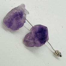Load image into Gallery viewer, Amethyst Natural Crystals Parcel | 26x19x19 and 26x17x17mm | Purple | 2 Beads |
