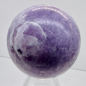 Lepidolite 183g Round Collector's Sphere | 1 9/10" | Purple White | 1 Sphere |